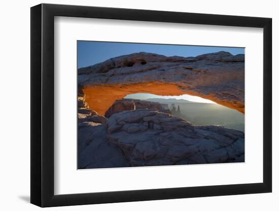 Utah. Overlook Vista Through Mesa Arch During Winter at Canyonlands National Park, Island in Sky-Judith Zimmerman-Framed Photographic Print