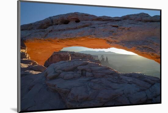 Utah. Overlook Vista Through Mesa Arch During Winter at Canyonlands National Park, Island in Sky-Judith Zimmerman-Mounted Photographic Print