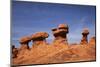Utah, San Rafael Desert, Hoodoos at Goblin Valley State Park-David Wall-Mounted Photographic Print