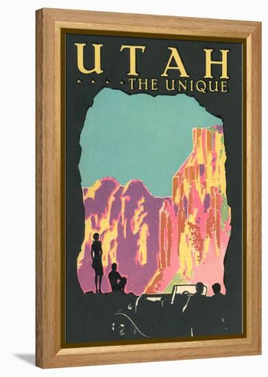 Utah the Unique-null-Framed Stretched Canvas
