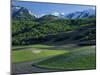 Utah. USA. Fields in Spring Below Wellsville Mountains. Cache Valley-Scott T. Smith-Mounted Photographic Print