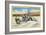 Utah, View of a Tractor Harvesting Salt near Great Salt Lake-Lantern Press-Framed Art Print