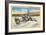 Utah, View of a Tractor Harvesting Salt near Great Salt Lake-Lantern Press-Framed Art Print