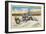 Utah, View of a Tractor Harvesting Salt near Great Salt Lake-Lantern Press-Framed Art Print