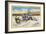 Utah, View of a Tractor Harvesting Salt near Great Salt Lake-Lantern Press-Framed Art Print