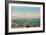 Utah, View of Sea Gulls Landing on the Great Salt Lake Shore-Lantern Press-Framed Art Print