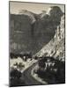 Utah, Virgin, Traffic on the Zion-Mt, Carmel Highway, Winter, USA-Walter Bibikow-Mounted Photographic Print