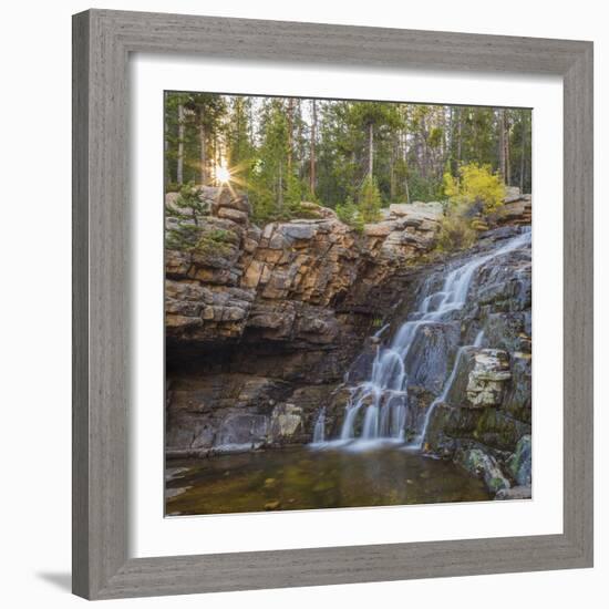 Utah, Wasatch Cache National Forest. Provo River Falls Landscape-Jaynes Gallery-Framed Photographic Print