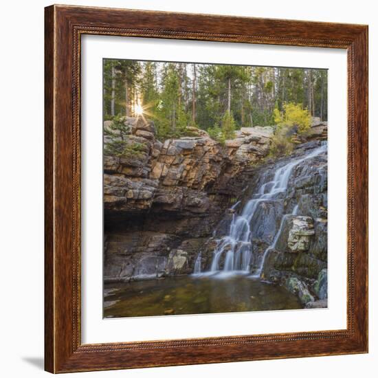 Utah, Wasatch Cache National Forest. Provo River Falls Landscape-Jaynes Gallery-Framed Photographic Print