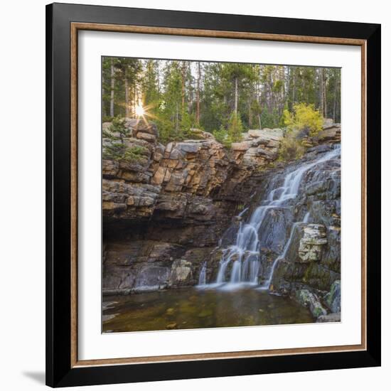 Utah, Wasatch Cache National Forest. Provo River Falls Landscape-Jaynes Gallery-Framed Photographic Print