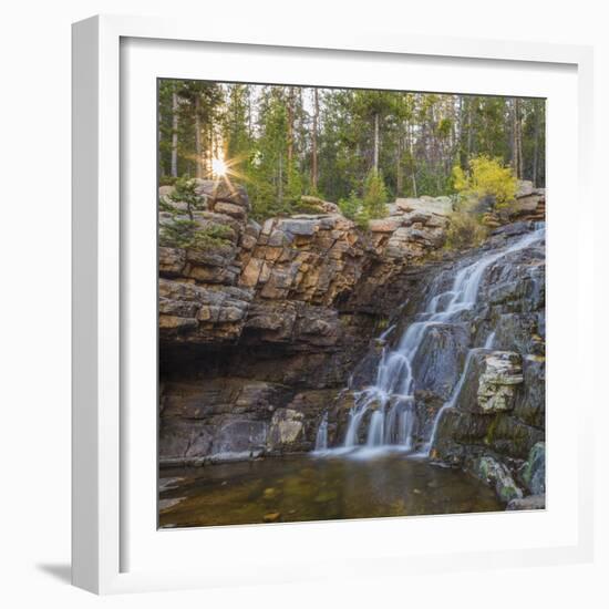 Utah, Wasatch Cache National Forest. Provo River Falls Landscape-Jaynes Gallery-Framed Photographic Print