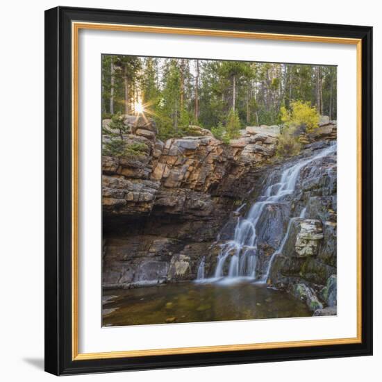 Utah, Wasatch Cache National Forest. Provo River Falls Landscape-Jaynes Gallery-Framed Photographic Print