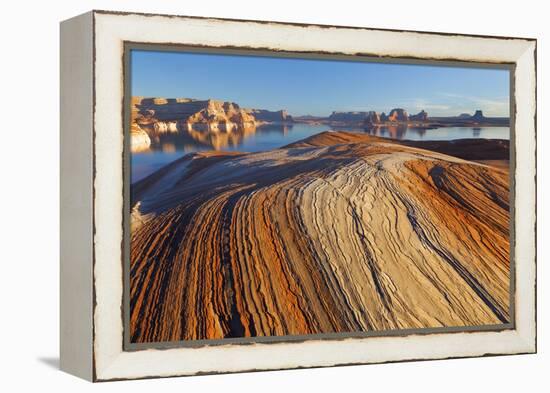 Utah. Weathering Pit Ridge at Lake Powell-Jaynes Gallery-Framed Premier Image Canvas