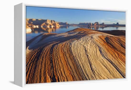 Utah. Weathering Pit Ridge at Lake Powell-Jaynes Gallery-Framed Premier Image Canvas