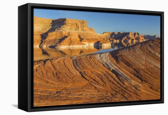 Utah. Weathering Pit Ridge at Lake Powell-Jaynes Gallery-Framed Premier Image Canvas