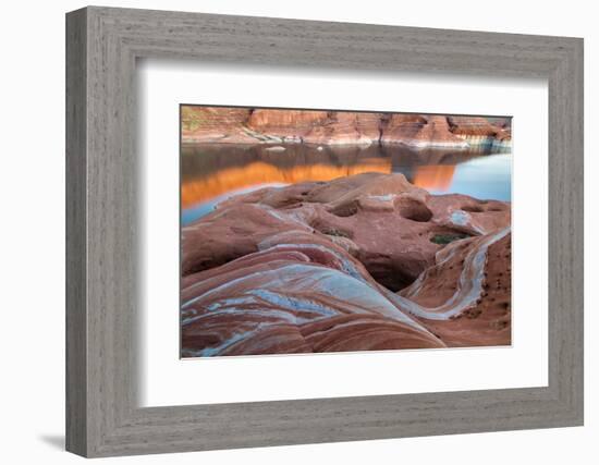 Utah. Weathering Pit Ridge at Lake Powell-Jaynes Gallery-Framed Photographic Print