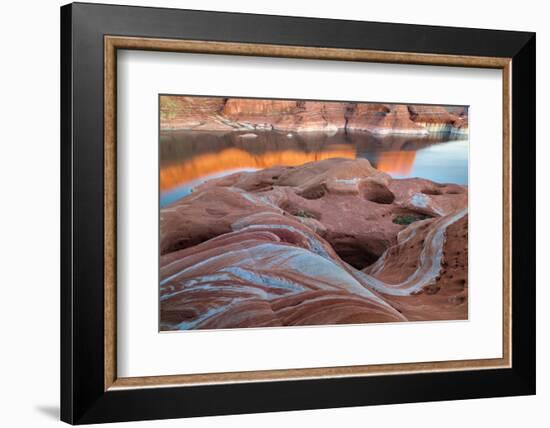 Utah. Weathering Pit Ridge at Lake Powell-Jaynes Gallery-Framed Photographic Print