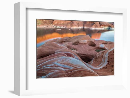 Utah. Weathering Pit Ridge at Lake Powell-Jaynes Gallery-Framed Photographic Print