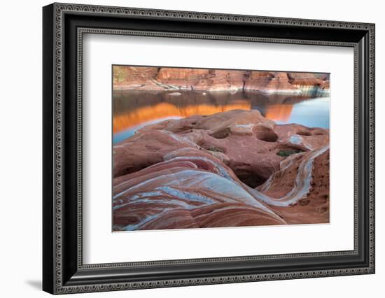 Utah. Weathering Pit Ridge at Lake Powell-Jaynes Gallery-Framed Photographic Print