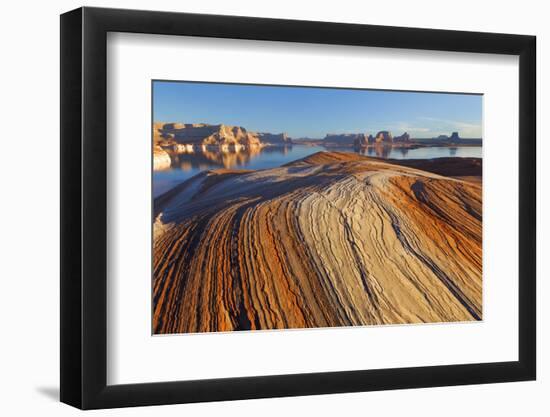 Utah. Weathering Pit Ridge at Lake Powell-Jaynes Gallery-Framed Photographic Print