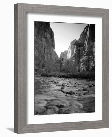 Utah, Zion National Park, the Narrows of North Fork Virgin River, USA-Alan Copson-Framed Photographic Print