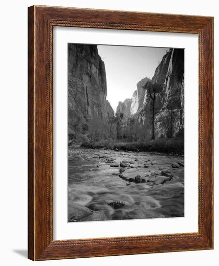 Utah, Zion National Park, the Narrows of North Fork Virgin River, USA-Alan Copson-Framed Photographic Print