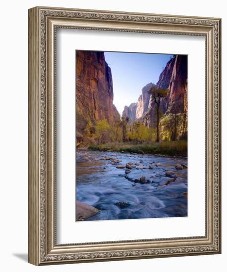 Utah, Zion National Park, the Narrows of North Fork Virgin River, USA-Alan Copson-Framed Photographic Print