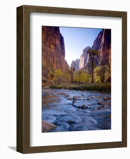 Utah, Zion National Park, the Narrows of North Fork Virgin River, USA-Alan Copson-Framed Photographic Print