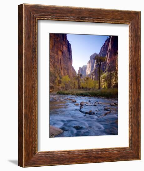 Utah, Zion National Park, the Narrows of North Fork Virgin River, USA-Alan Copson-Framed Photographic Print