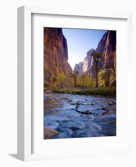 Utah, Zion National Park, the Narrows of North Fork Virgin River, USA-Alan Copson-Framed Photographic Print