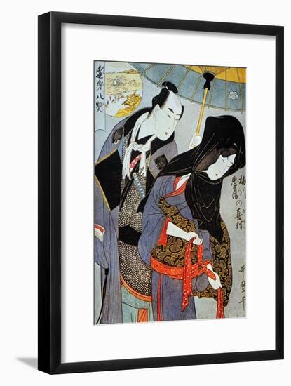 Utamaro: Lovers, 1797-Kitagawa Utamaro-Framed Giclee Print