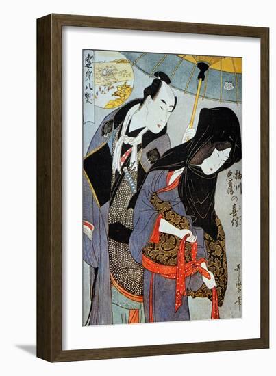 Utamaro: Lovers, 1797-Kitagawa Utamaro-Framed Giclee Print