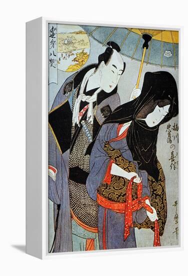 Utamaro: Lovers, 1797-Kitagawa Utamaro-Framed Premier Image Canvas