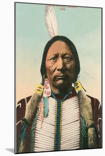 Ute Indian Chief Buckskin Charley-null-Mounted Art Print