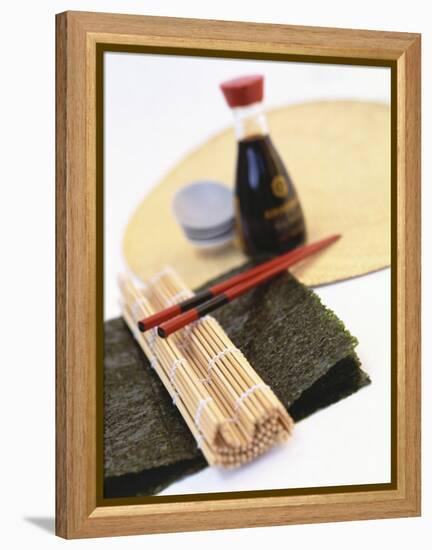 Utensils for Preparing Sushi-Peter Medilek-Framed Premier Image Canvas