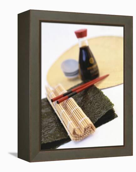 Utensils for Preparing Sushi-Peter Medilek-Framed Premier Image Canvas