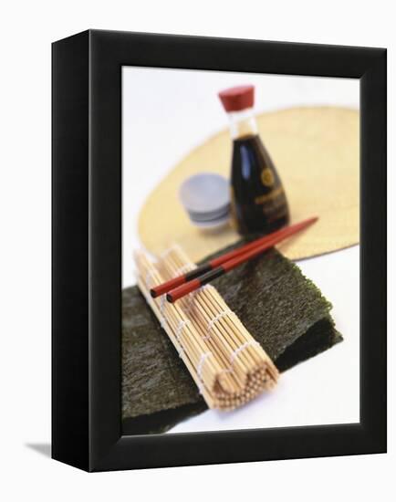 Utensils for Preparing Sushi-Peter Medilek-Framed Premier Image Canvas