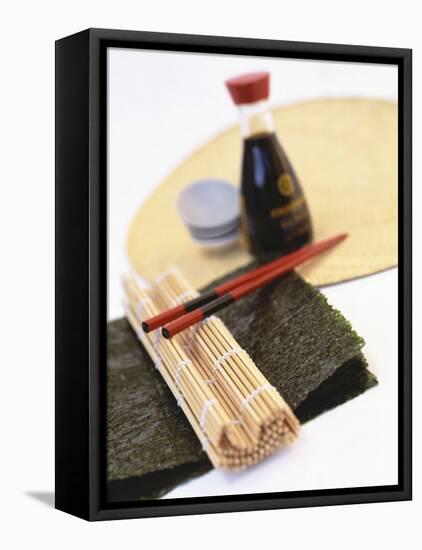 Utensils for Preparing Sushi-Peter Medilek-Framed Premier Image Canvas