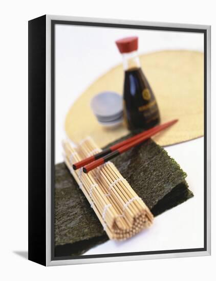 Utensils for Preparing Sushi-Peter Medilek-Framed Premier Image Canvas