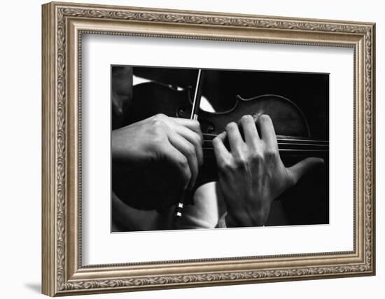 Uto Ughi Playing-Mario de Biasi-Framed Photographic Print