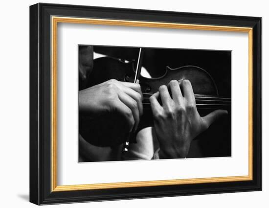 Uto Ughi Playing-Mario de Biasi-Framed Photographic Print