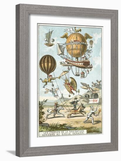 Utopias of Aerial Navigation in the Last Century-null-Framed Giclee Print