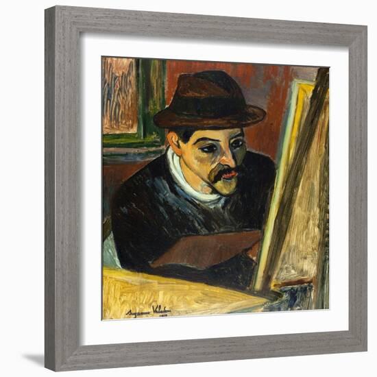 Utrillo devant son chevalet-Suzanne Valadon-Framed Giclee Print