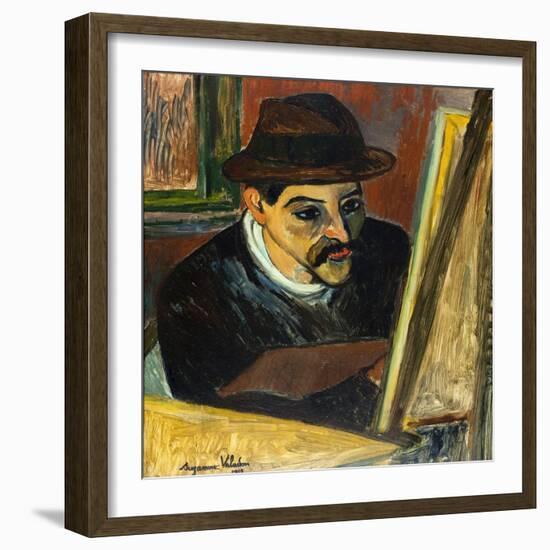 Utrillo devant son chevalet-Suzanne Valadon-Framed Giclee Print