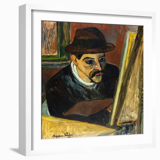 Utrillo devant son chevalet-Suzanne Valadon-Framed Giclee Print