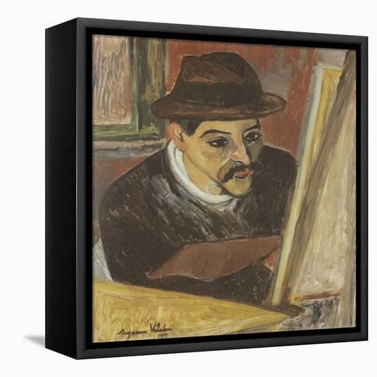 Utrillo devant son chevalet-Suzanne Valadon-Framed Premier Image Canvas