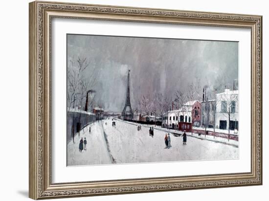 Utrillo: Eiffel Tower-Maurice Utrillo-Framed Giclee Print