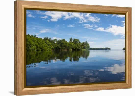 Utwe lagoon, UNESCO Biosphere Reserve, Kosrae, Federated States of Micronesia, South Pacific-Michael Runkel-Framed Premier Image Canvas