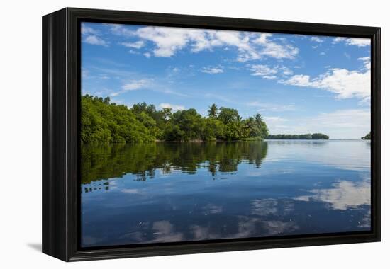 Utwe lagoon, UNESCO Biosphere Reserve, Kosrae, Federated States of Micronesia, South Pacific-Michael Runkel-Framed Premier Image Canvas