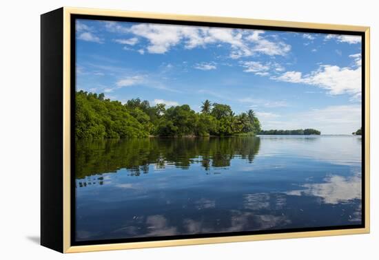 Utwe lagoon, UNESCO Biosphere Reserve, Kosrae, Federated States of Micronesia, South Pacific-Michael Runkel-Framed Premier Image Canvas